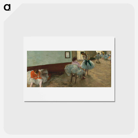 アートポストカード-The Dance Lesson - エドガー ドガ Postcard.