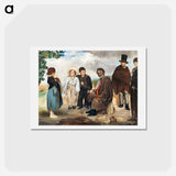 アートポストカード-The Old Musician - エドゥアール マネ Postcard.
