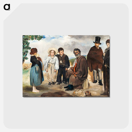 アートポストカード-The Old Musician - エドゥアール マネ Postcard.