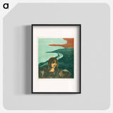 Woman's Head against the Shore - Edvard Munch Poster.