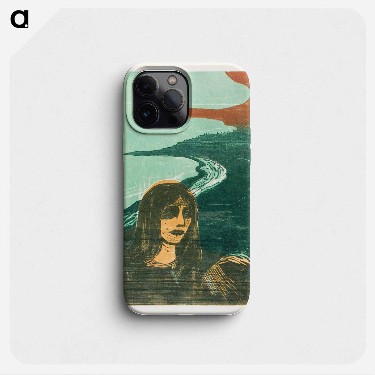 Woman's Head against the Shore - Edvard Munch Phone Case.