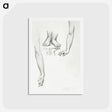 アートポストカード-Study for Mirror of Venus: Arms and Feet of Venus - エドワード バーン ジョーンズ Postcard.