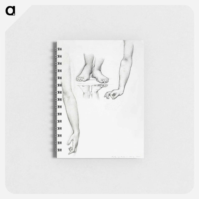 アートメモ帳-Study for Mirror of Venus: Arms and Feet of Venus - エドワード バーン ジョーンズ Memo.