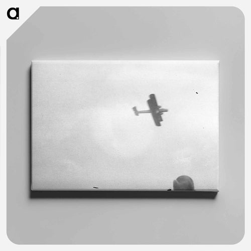 Airplane in flight above Hendon, London - エリック リー ジョンソン Canvas.