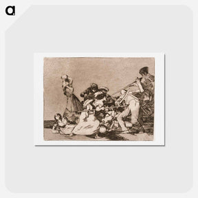 アートポストカード-Ja ovat kuin villipetoja - フランシスコ デ ゴヤ Postcard.