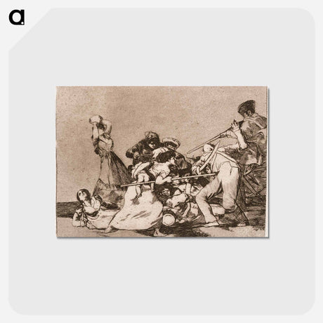 アートポストカード-Ja ovat kuin villipetoja - フランシスコ デ ゴヤ Postcard.