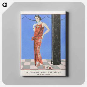 アートパネル-La chambre bleue d'arthénice - ジョージ バービエ Canvas.
