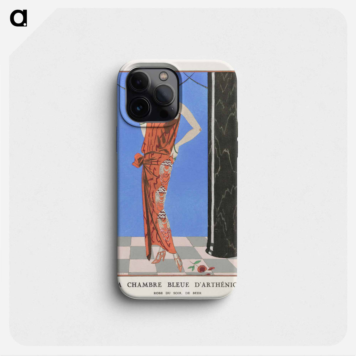 La chambre bleue d'arthénice - ジョルジュ バルビエ Phone Case.