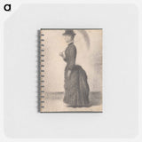 Woman Walking with a Parasol (study for La Grande Jatte) - ジョルジュ スーラ Memo.