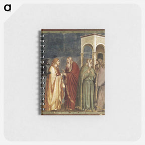 アートメモ帳-Judas Receiving Payment for his Betrayal - ジョット ディ ボンドーネ Memo.