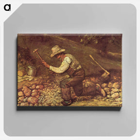 アートパネル-The Stone Breaker - ギュスターヴ クールベ Canvas.