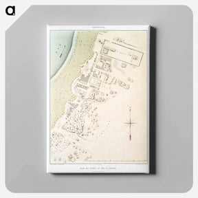 アートパネル-Tell el-Amarna Ruins Plan
 - エジプト美術史 Canvas.