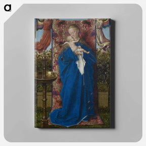 アートパネル-Madonna at the Fountain - ヤン ファン エイク Canvas.