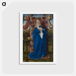 アートポストカード-Madonna at the Fountain - ヤン ファン エイク Postcard.