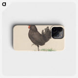 Staande zwarte kip - ジャン ベルナール Phone Case.