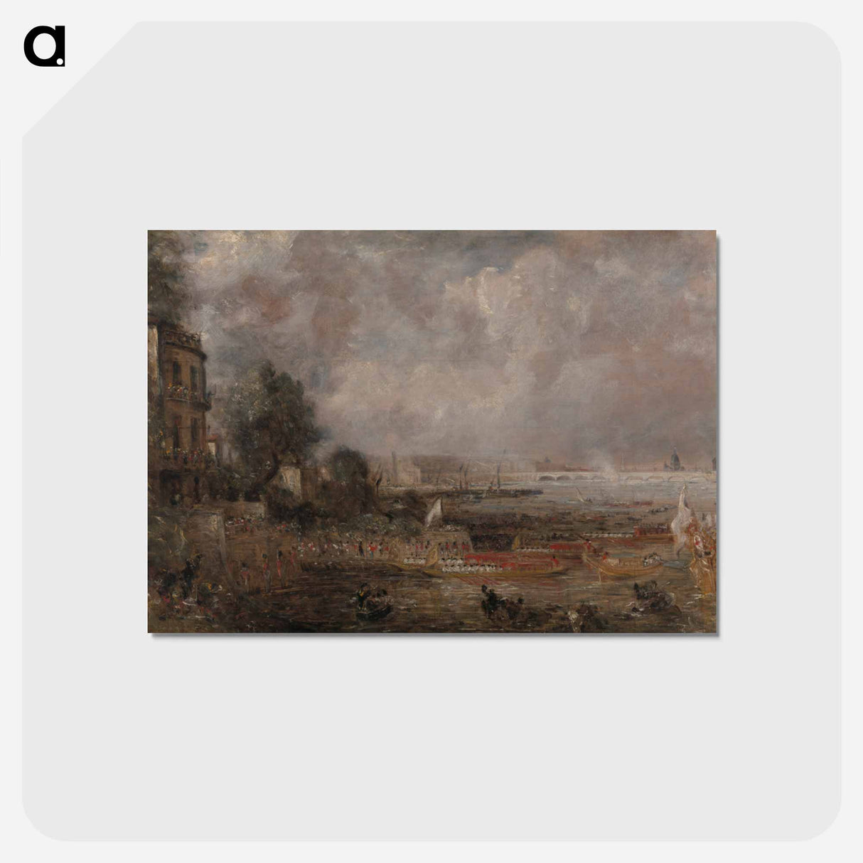 アートポストカード-Waterloo Bridge Sketch
 - ジョン コンスタブル Postcard.