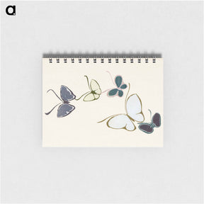 アートメモ帳-Vintage butterfly - 神坂 雪佳 Memo.