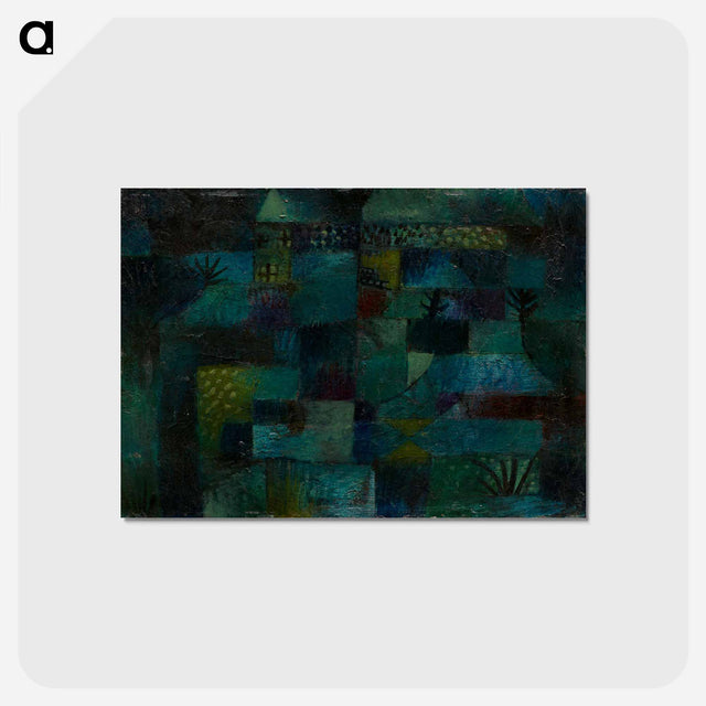 アートポストカード-Terraced Garden
 - バーゼル美術館 Postcard.