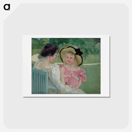 アートポストカード-In the Garden - メアリー カサット Postcard.