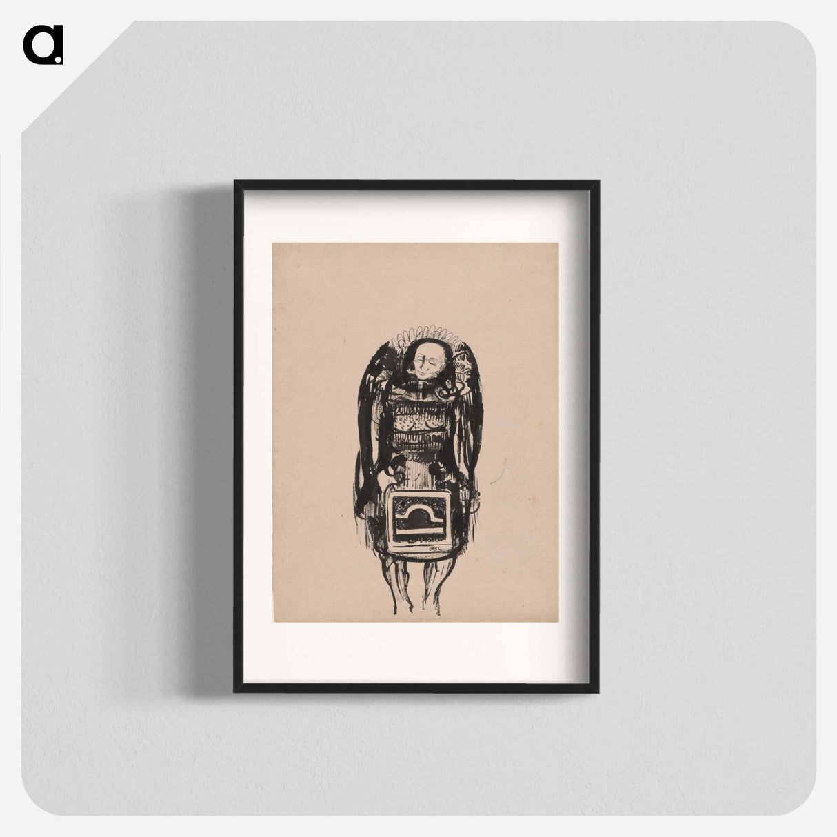 The Devil - オディロン ルドン Poster.