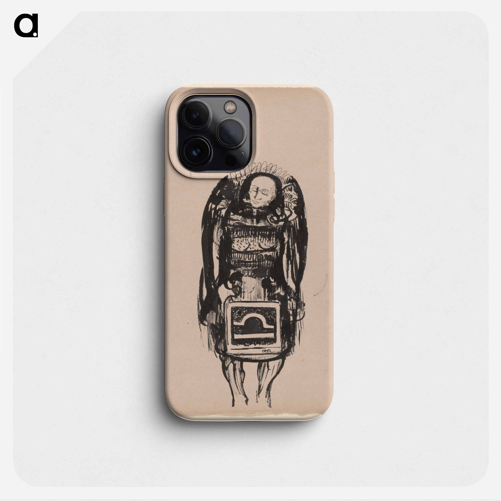 Odilon Redon(オディロン ルドン) - The Devil - オディロン ルドン Phone Case. -  artgraph.【名画・名作アートのポスターなどのプリント製品が買えるサイト】