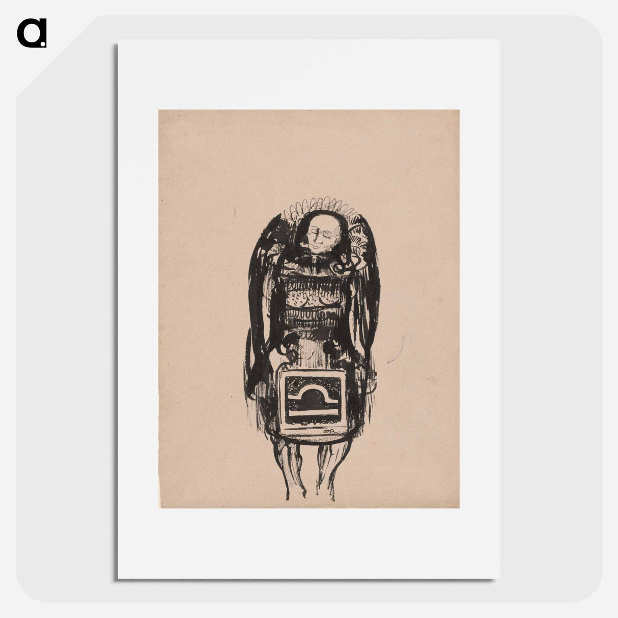 The Devil - オディロン ルドン Poster.