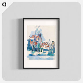 アートポスター-Church at Montigny-sur-Loing - ポール セザンヌ Poster.