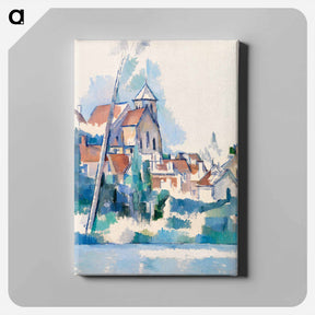 アートパネル-Church at Montigny-sur-Loing - ポール セザンヌ Canvas.