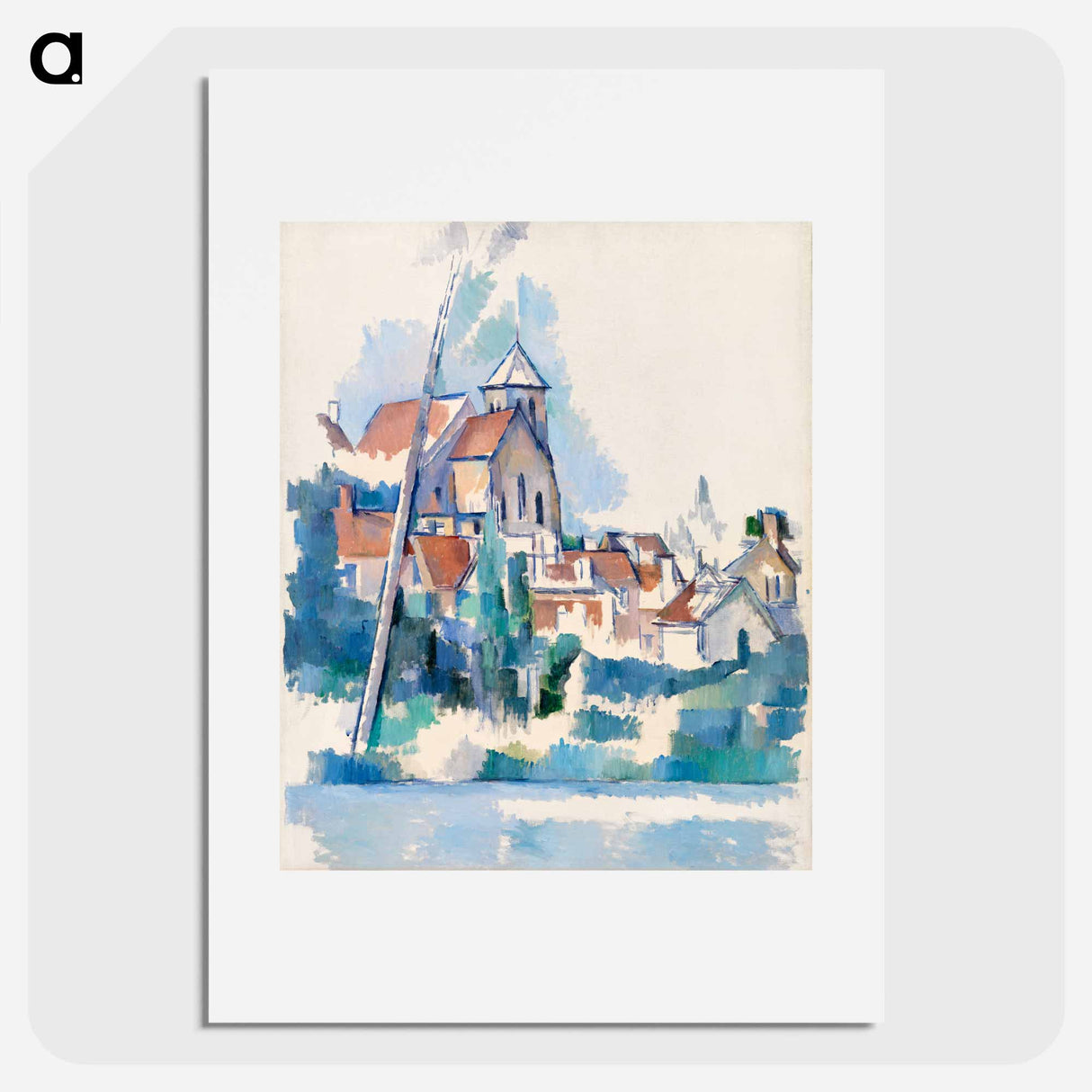 Church at Montigny-sur-Loing - Paul Cezanne Poster.