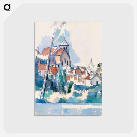 アートポストカード-Church at Montigny-sur-Loing - ポール セザンヌ Postcard.