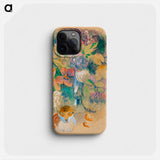 Still Life with Cat - Paul Gauguin Phone Case.