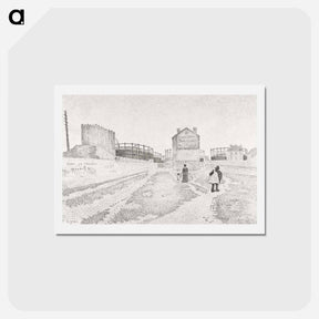 アートポストカード-The Gas Tanks at Clichy - ポール シニャック Postcard.