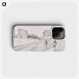 The Gas Tanks at Clichy - ポール シニャック Phone Case.