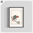 アートポスター-Macaw Illustration
 - 鳥類図鑑 Poster.