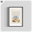 アートポスター-Spanish Chestnut, English Iris, and European Filbert
 - 書道のお手本 Poster.