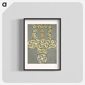 アートポスター-Design for a tile floor, and entrance hall - テオ ファン ドゥースブルフ Poster.