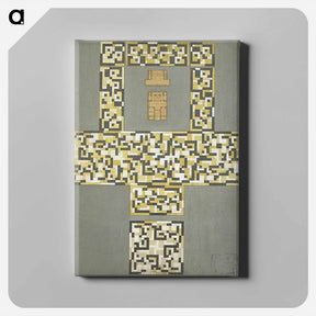 アートパネル-Design for a tile floor, and entrance hall - テオ ファン ドゥースブルフ Canvas.