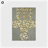 アートポストカード-Design for a tile floor, and entrance hall - テオ ファン ドゥースブルフ Postcard.