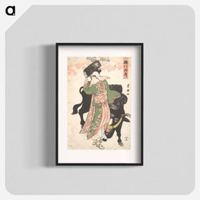 アートポスター-The Actor Segawa Roko as the Woodseller Ohara Leading an Ox
 - 歌川 豊国 Poster.