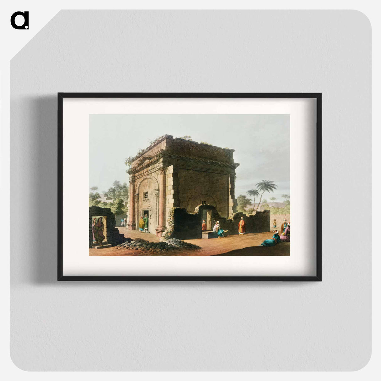 Triumphal Arch at Latachia - View of the Ottoman Empire Poster.