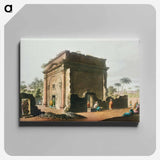 Triumphal Arch at Latachia - View of Ottoman Territory Canvas.