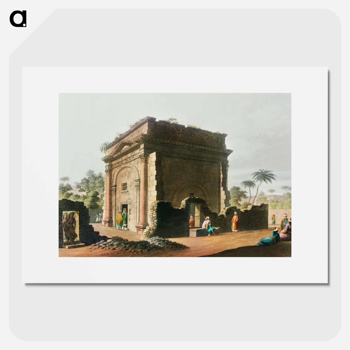 Triumphal Arch at Latachia - View of the Ottoman Empire Poster.