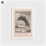 アートポストカード-The Gates of Paradise, Plate 1, Frontispiece, "What is Man!" - ウィリアム ブレイク Postcard.