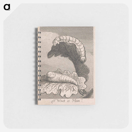 アートメモ帳-The Gates of Paradise, Plate 1, Frontispiece, "What is Man!" - ウィリアム ブレイク Memo.