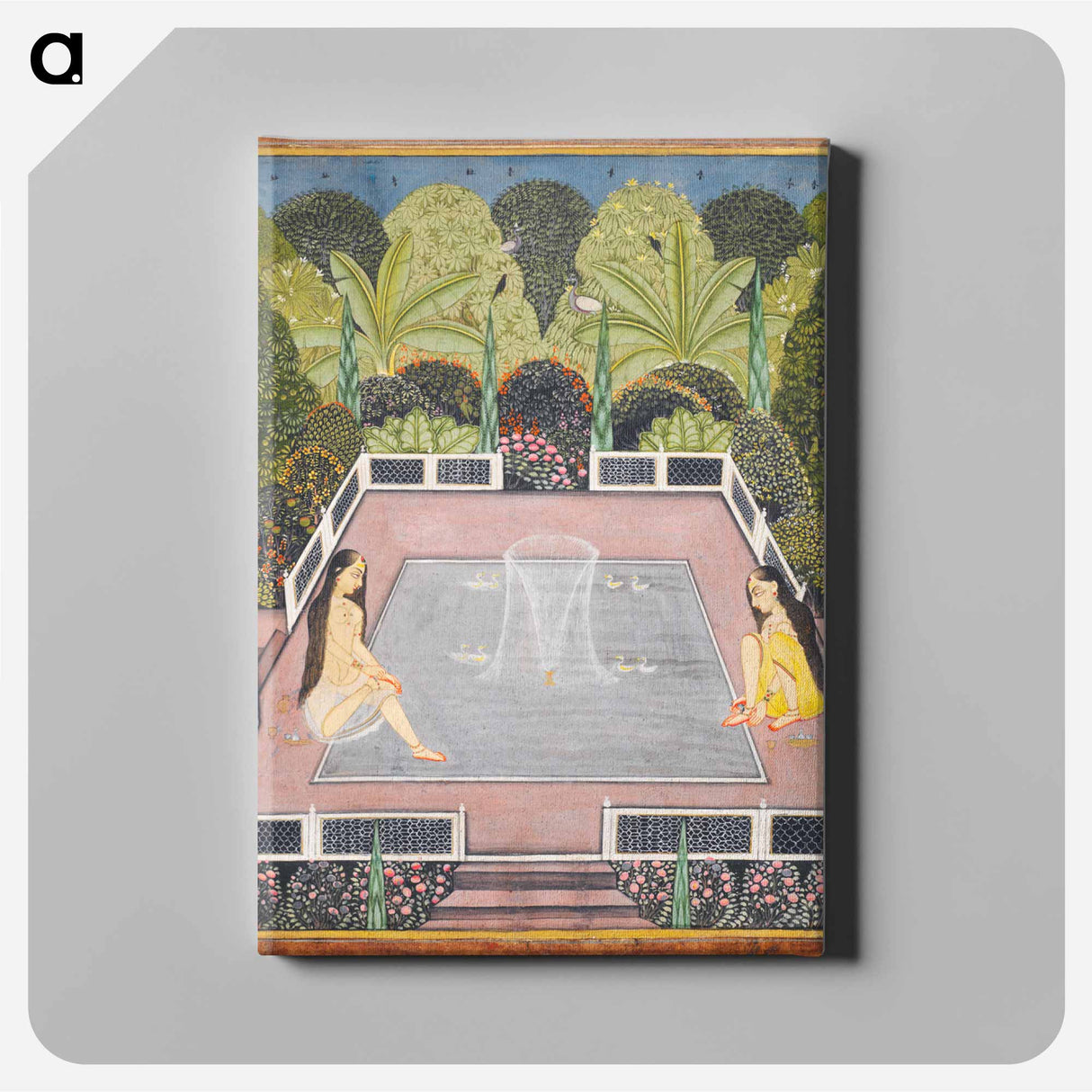 アートパネル-Women by a Garden Pool
 - イェール大学アートギャラリー Canvas.