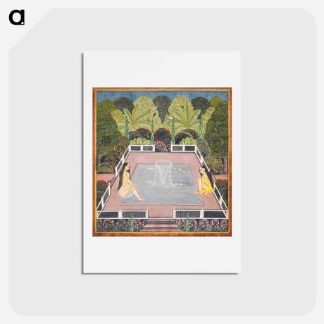 アートポストカード-Women by a Garden Pool
 - イェール大学アートギャラリー Postcard.