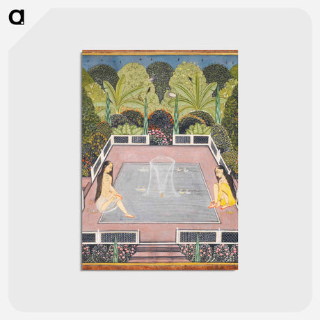 アートポストカード-Women by a Garden Pool
 - イェール大学アートギャラリー Postcard.
