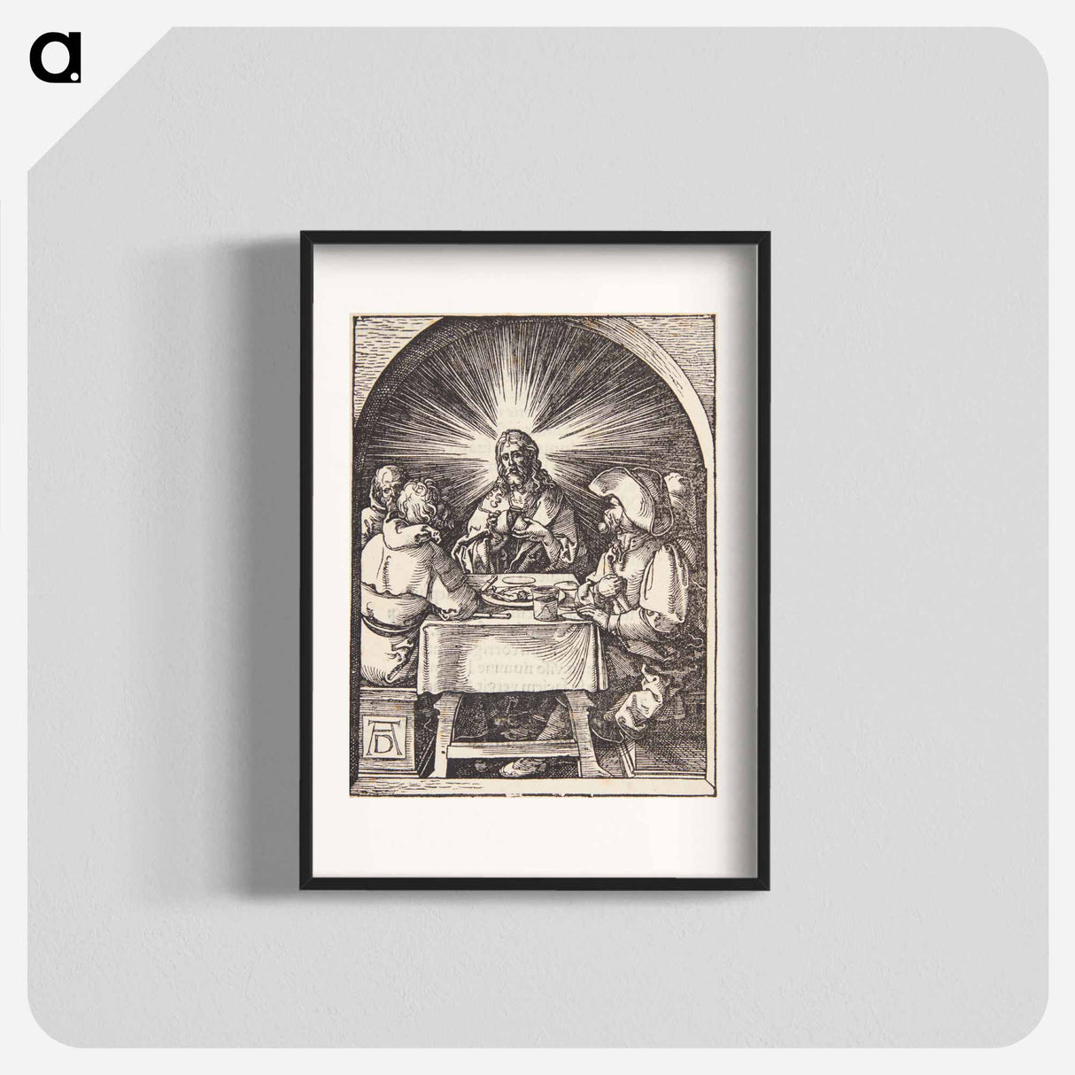 アートポスター-Christ at Emmaus - アルブレヒト デューラー Poster.