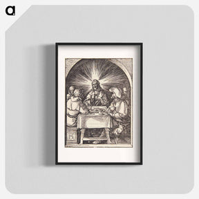 アートポスター-Christ at Emmaus - アルブレヒト デューラー Poster.