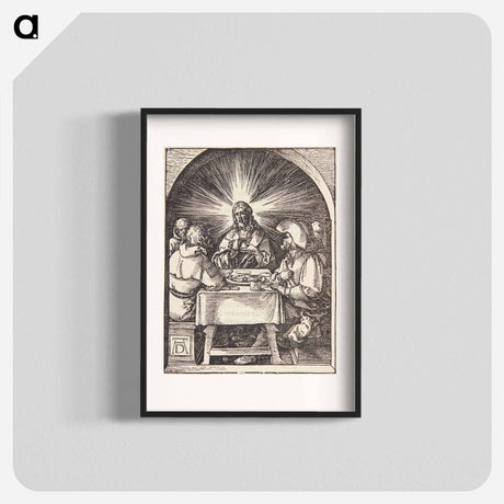 アートポスター-Christ at Emmaus - アルブレヒト デューラー Poster.